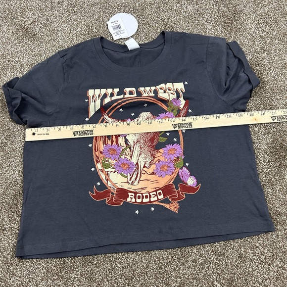 NWT Midi Tee Shirt Coastal Dreamer Wild West Rodeo Size S - Picture 3 of 7